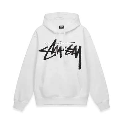Stussy Big Stock Hoodie "White"