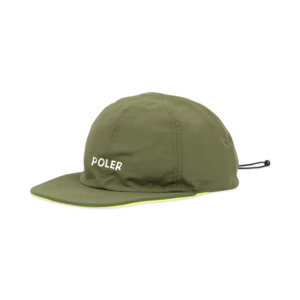 POLeR Reversible Fleece Cap "GreenYellow"