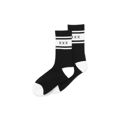 GOD SELECTION XXX x WIND AND SEA SOCKS GX-A22-WSSO-01 "Black/White"