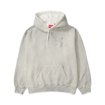 Supreme Overdyed S Logo Hooded Sweatshirt "Natural"
