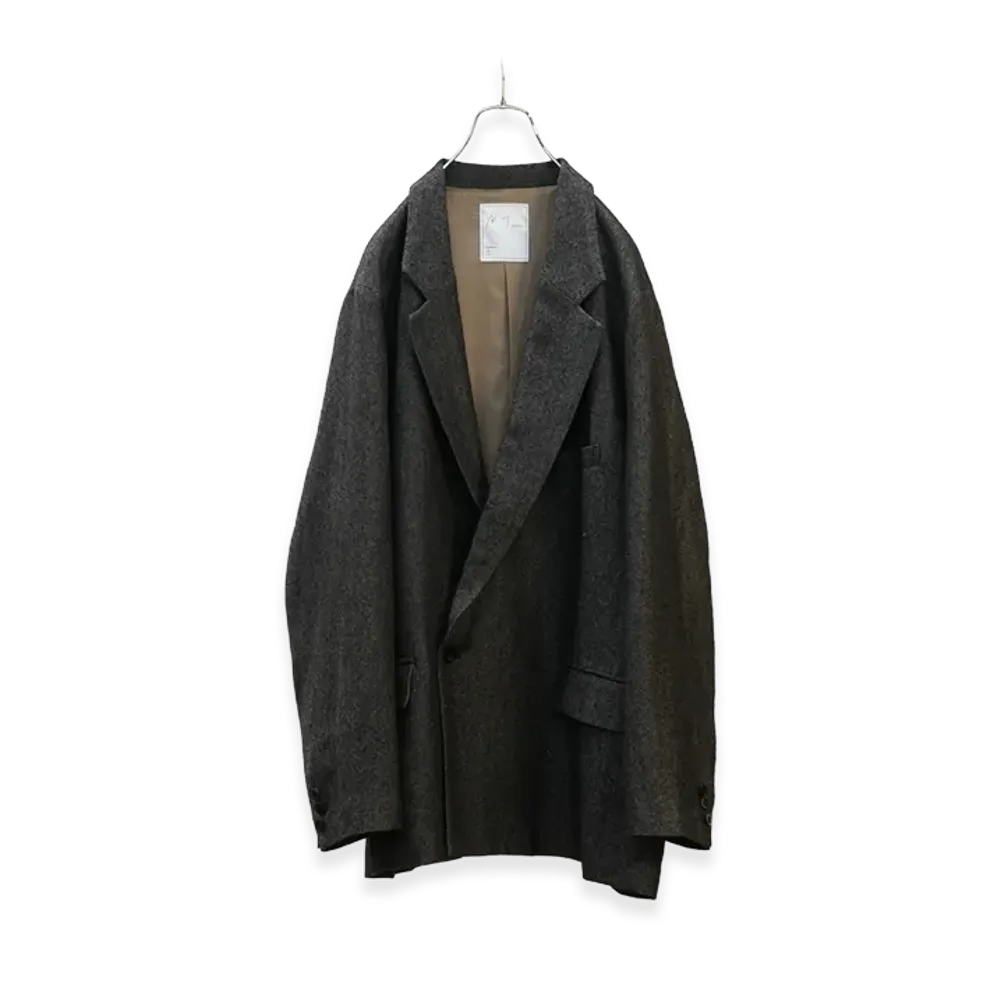 ANCELLM Semi-Double Tailored Jacket "Brown"