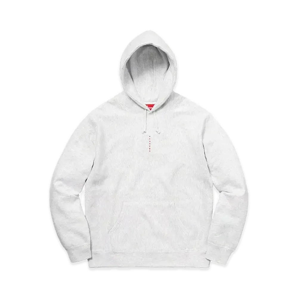 Supreme Micro Logo Hooded Sweatshirt "Ash Grey"