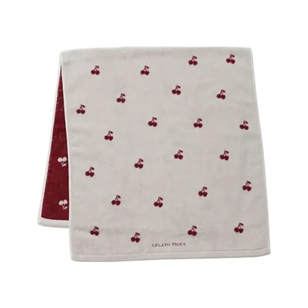 GELATO PIQUE Cherry Bath Towel "Red"