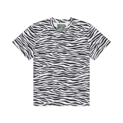 DENIM TEARS Zebra Print Tee "White"