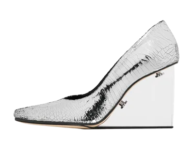 Maison Margiela Women's Tabi Claw Plexiglass Heel Pumps "Silver"