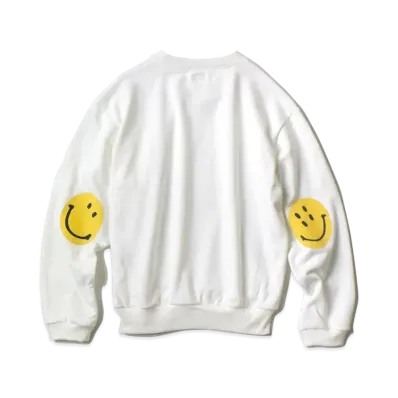 KAPITAL ECO BUY CLU SWEAT (HAPPY PATCH PT) "White"