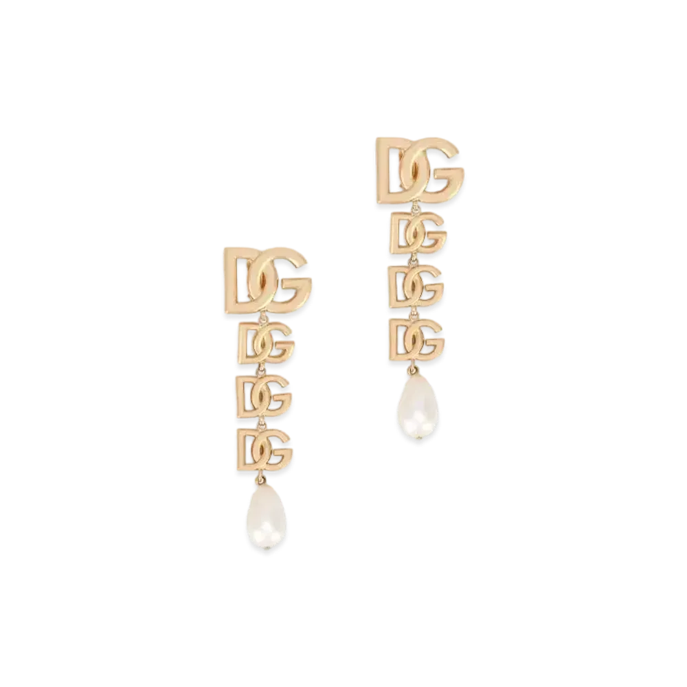 Dolce&Gabbana Clip Earrings DG Logo "Gold"