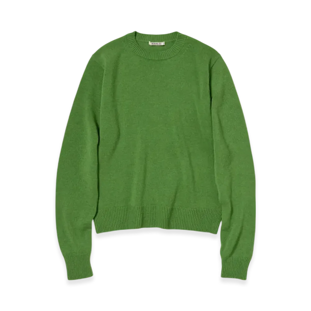 AURALEE Light Cashmere Knit P/O "Green"