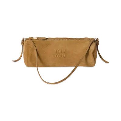 MIUMIU Suede Pouch "Olive"