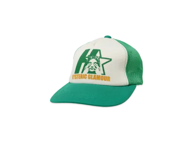 HYSTERIC GLAMOUR Star Evil Mesh Cap "Green"