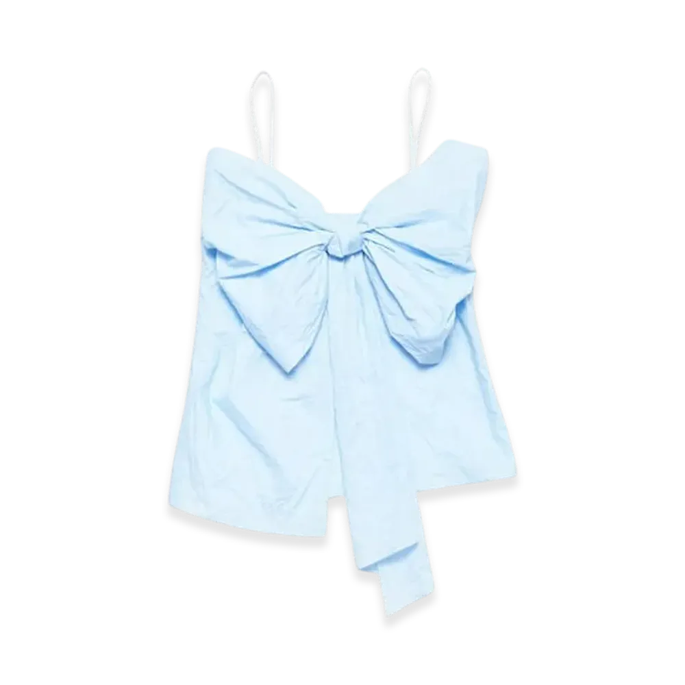 Acne Studios Bow Strap Blouse "Light Blue"