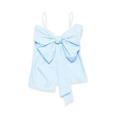 Acne Studios Bow Strap Blouse "Light Blue"