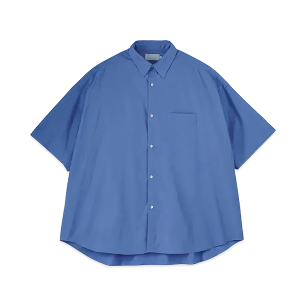 Graphpaper Alumo For Gp S/S Oversized Regular Collar Shirt "Blue"