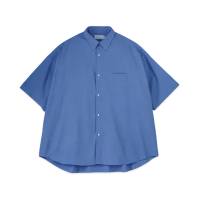Graphpaper Alumo For Gp S/S Oversized Regular Collar Shirt "Blue"