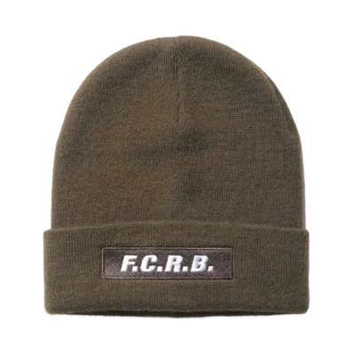 F.C.Real Bristol Embroidery Logo Beanie "Khaki"