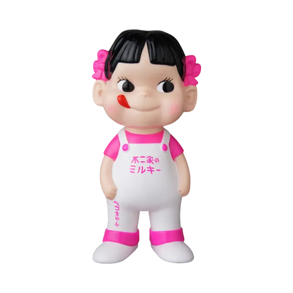 MEDICOM TOY "Fujiya Sofvi Collection" Peko-Chan (White X Fluorescent Pink)