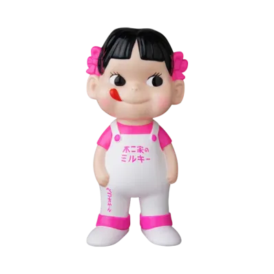 MEDICOM TOY "Fujiya Sofvi Collection" Peko-Chan (White X Fluorescent Pink)