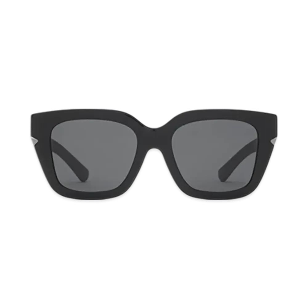 Burberry Inlaid Check Square Sunglasses "Black"