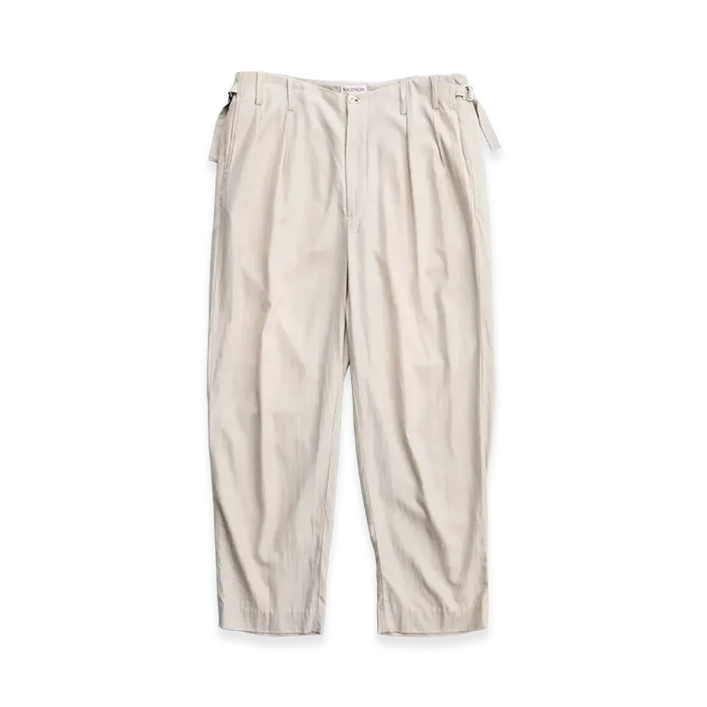 NICENESS Howlett Vintage-Wash Gabardine Pants "Fade Beige"
