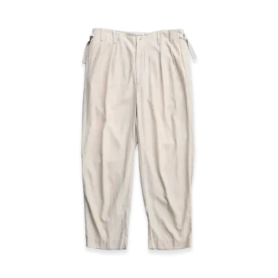 NICENESS Howlett Vintage-Wash Gabardine Pants "Fade Beige"