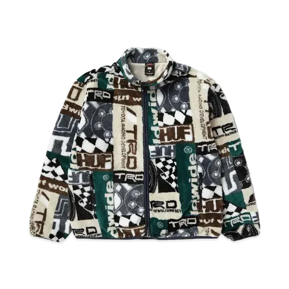 HUF x Toyota TRD Splice High Pile Jacket "Bone"