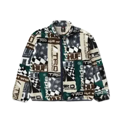 HUF x Toyota TRD Splice High Pile Jacket "Bone"