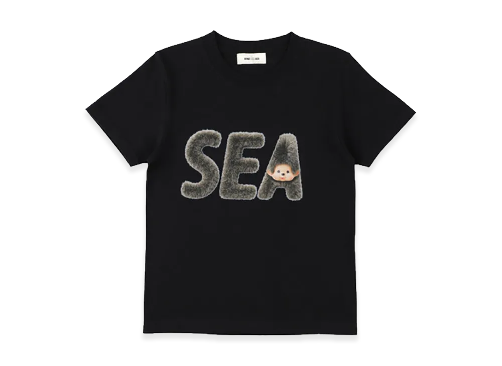 WIND AND SEA x Monchhichi Kids Fur OG Sea Tee "Black"