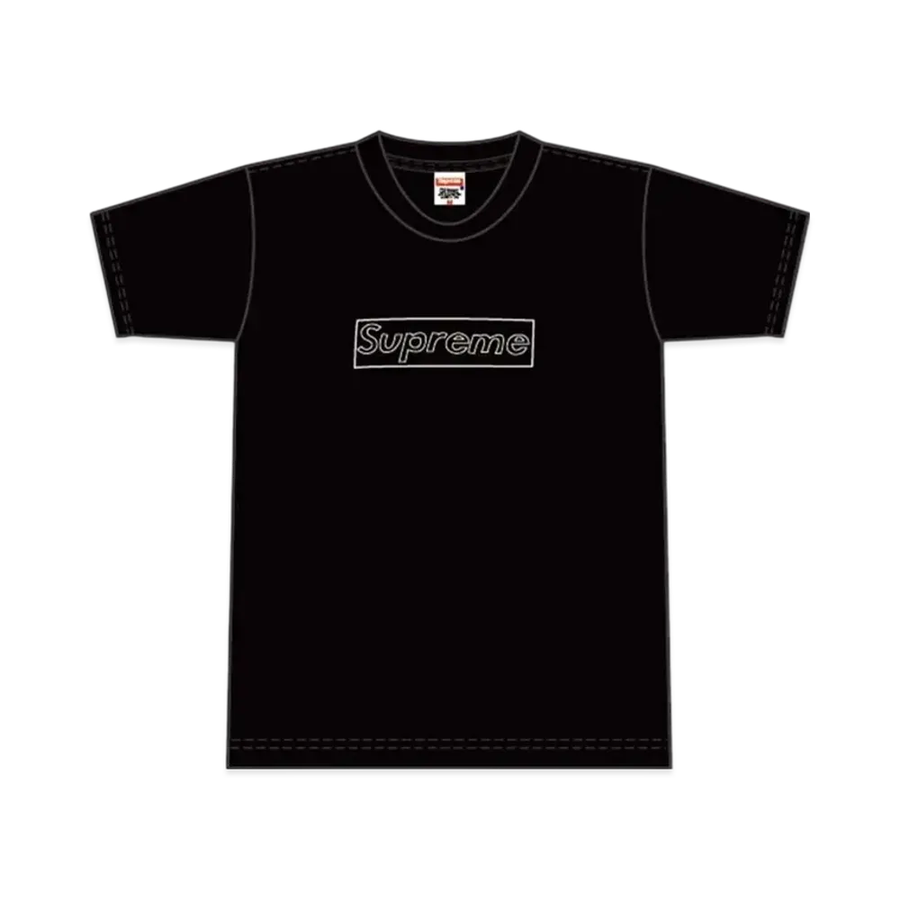 Supreme 2002 Kaws Box Logo Tee "Black"