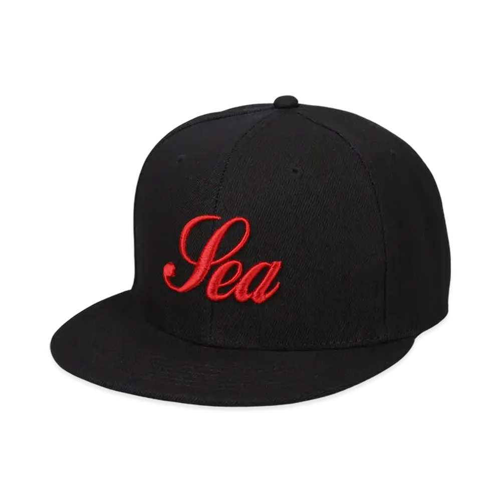 WIND AND SEA Script Cap "Black"