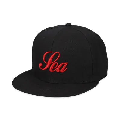 WIND AND SEA Script Cap "Black"