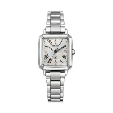 CITIZEN Women's XC Hikari Collection Eco-Drive with Interchangeable Strap 25mm "Silver/White"