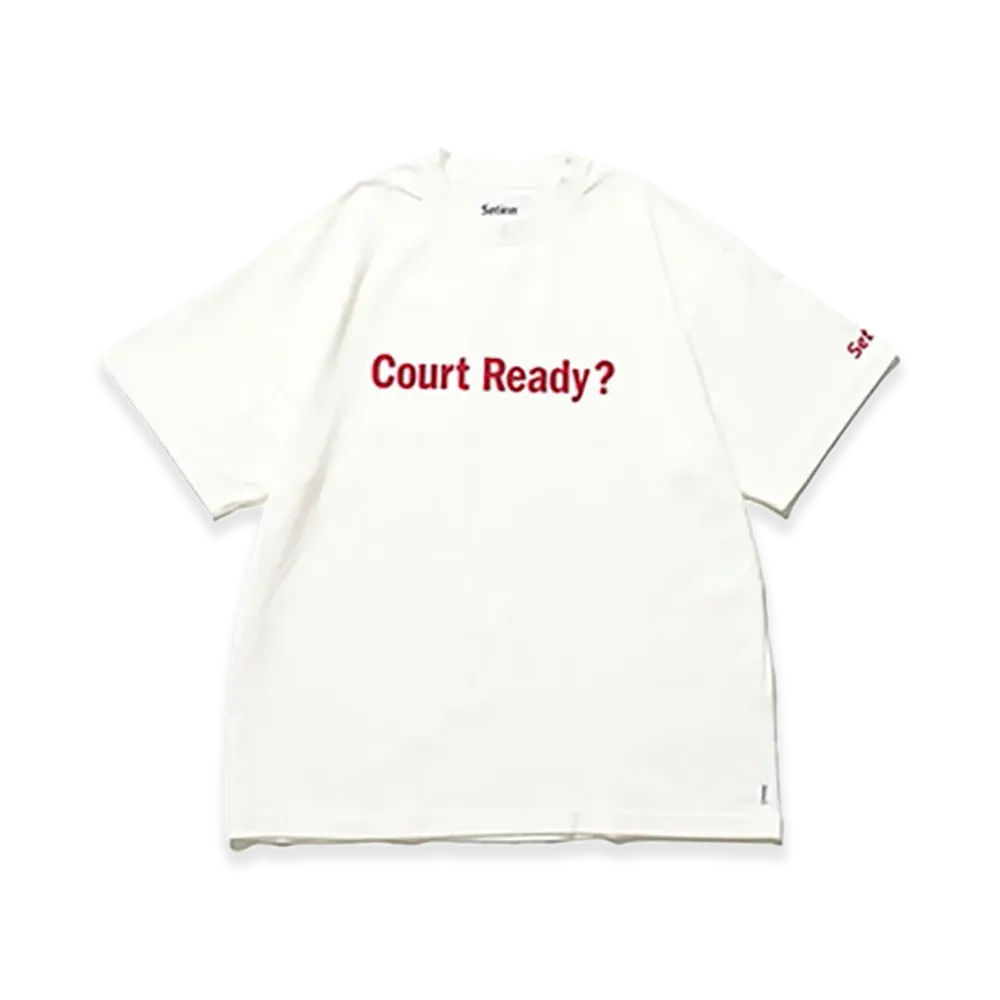 Setinn Court Ready? Tee "White"