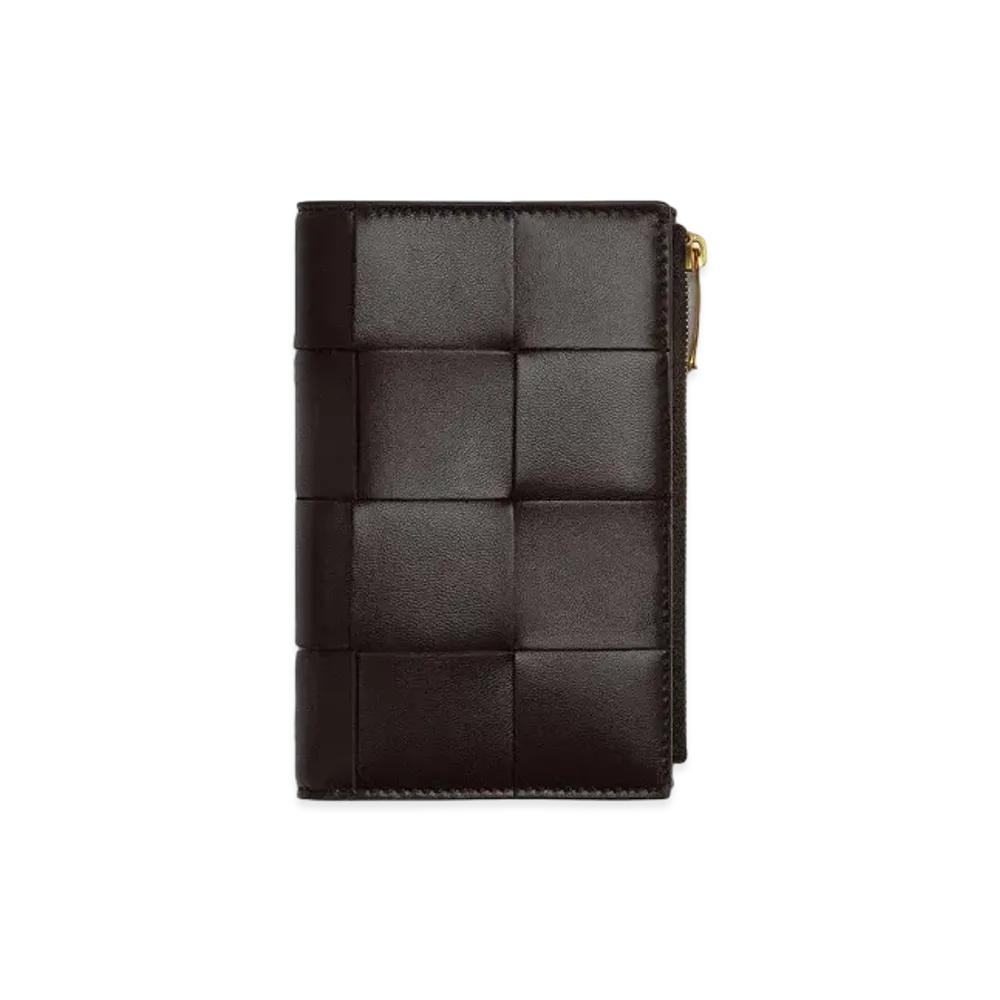 Bottega Veneta Bi-Fold Zip Wallet "Fondant"