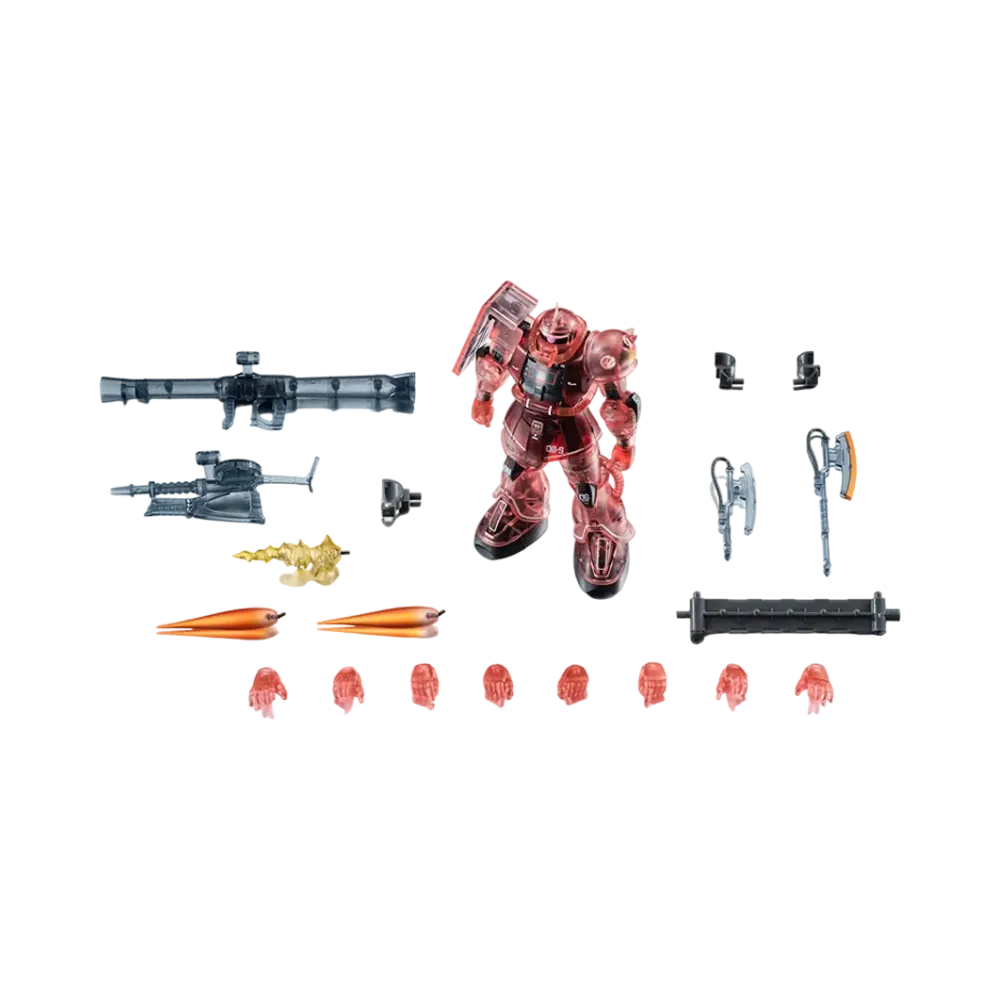 BANDAI "THE ROBOT SPIRITS" -Mobile Suit Gundam- <SIDE MS> MS-06S CHAR'S ZAKU ver. A.N.I.M.E. ~clear color~