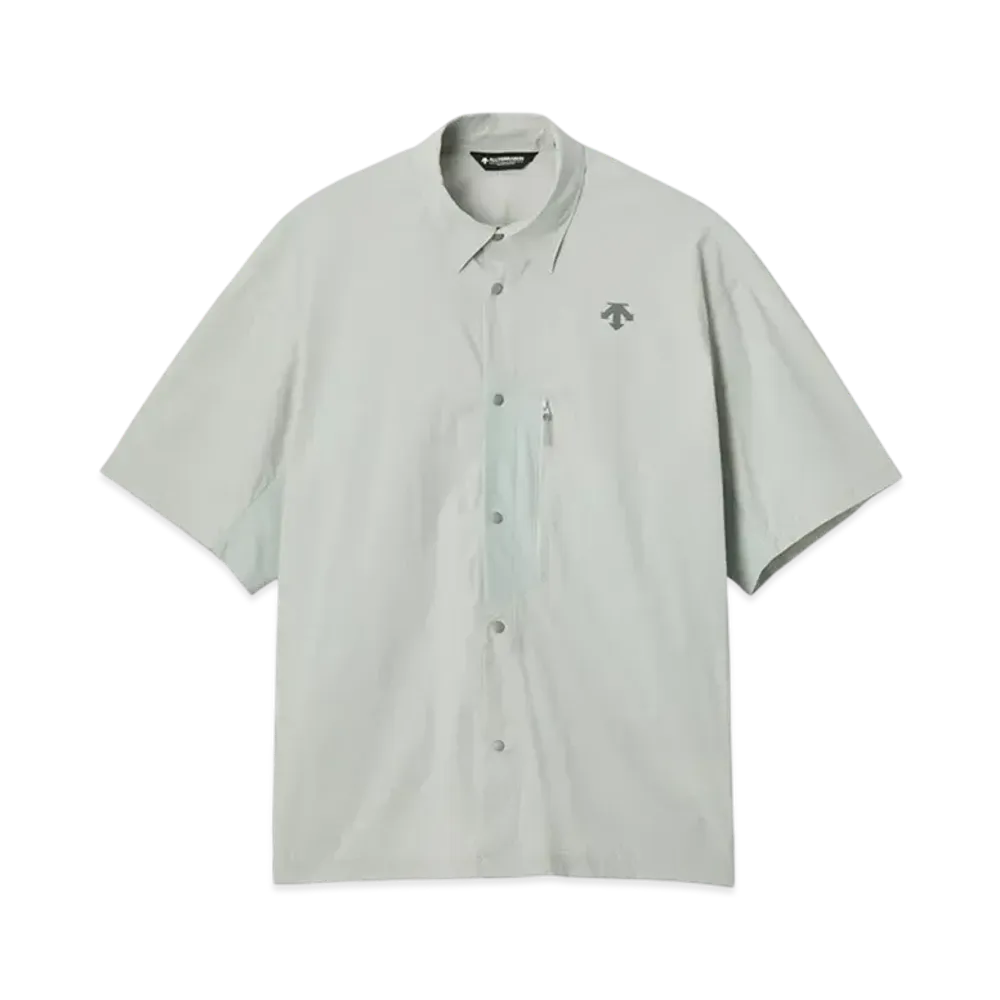DESCENTE ALLTERRAIN Windshell Half Sleeve Shirt "Platinum"