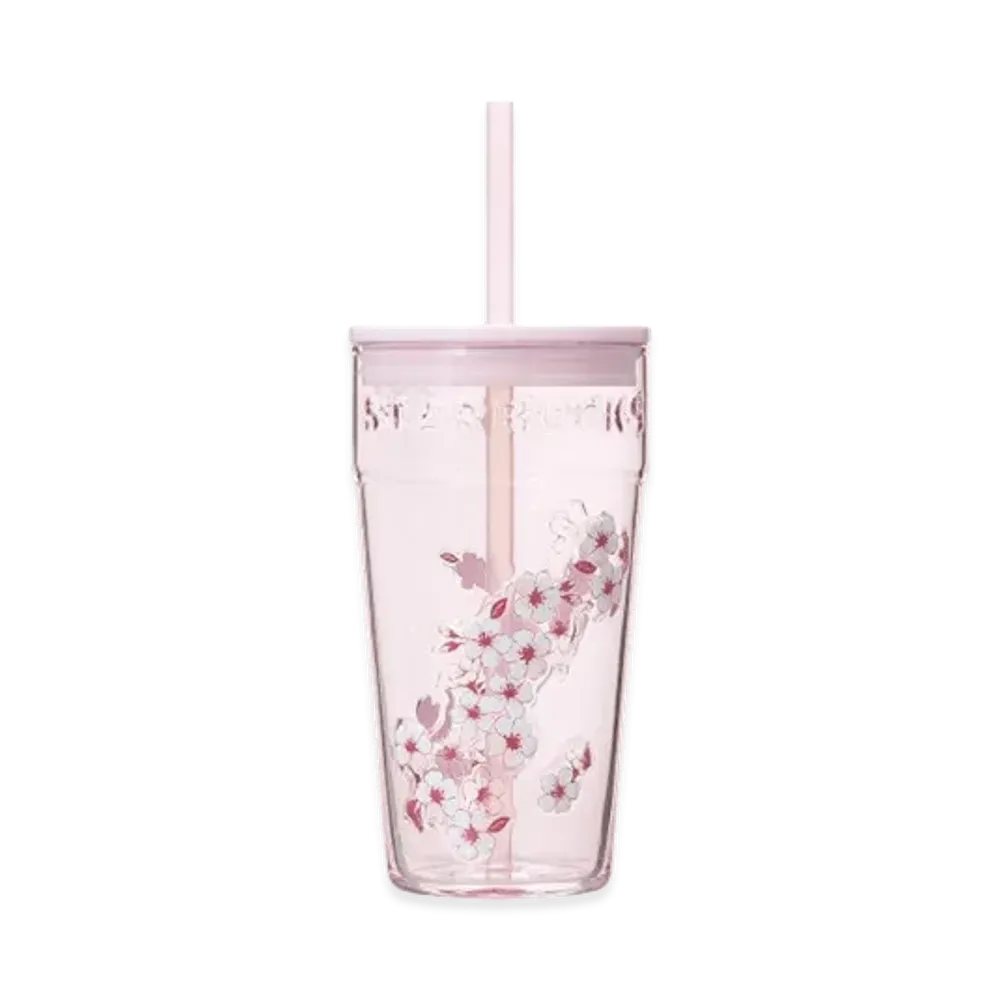 STARBUCKS SAKURA 2026 Glass Tumbler 473ml "Pink"