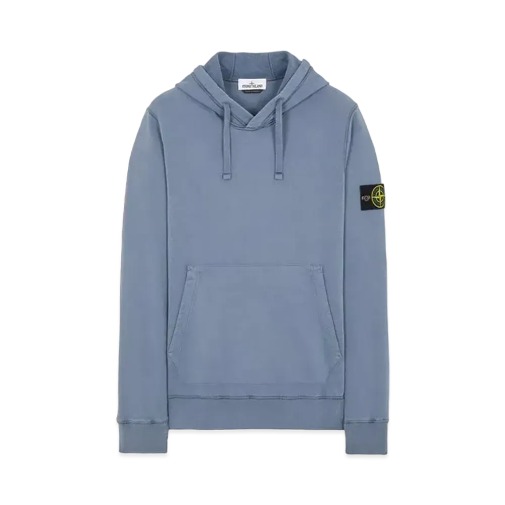 Stone Island 64120 BRUSHED COTTON FLEECE "Pastel Blue"