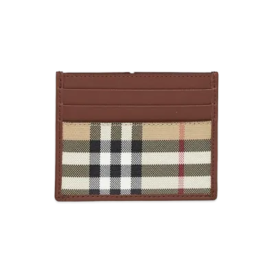 Burberry Printed Canvas And Leather Card Holder "Printed"
