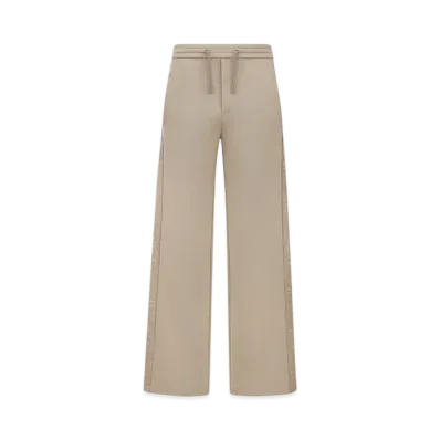 Dior Men's Oblique Track Pants Cotton-Blend Jersey "Beige"
