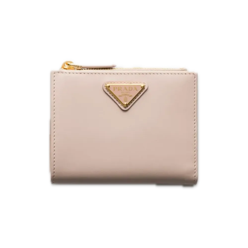 PRADA City Calf Tab Wallet "Water Lily"