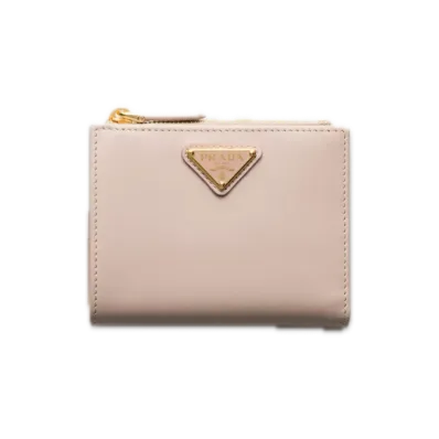 PRADA City Calf Tab Wallet "Water Lily"