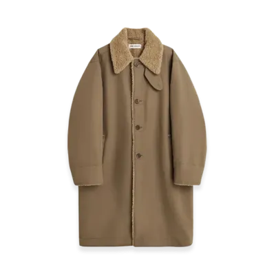 OUR LEGACY Compact Tech Polar Coat "Murkey Clay"