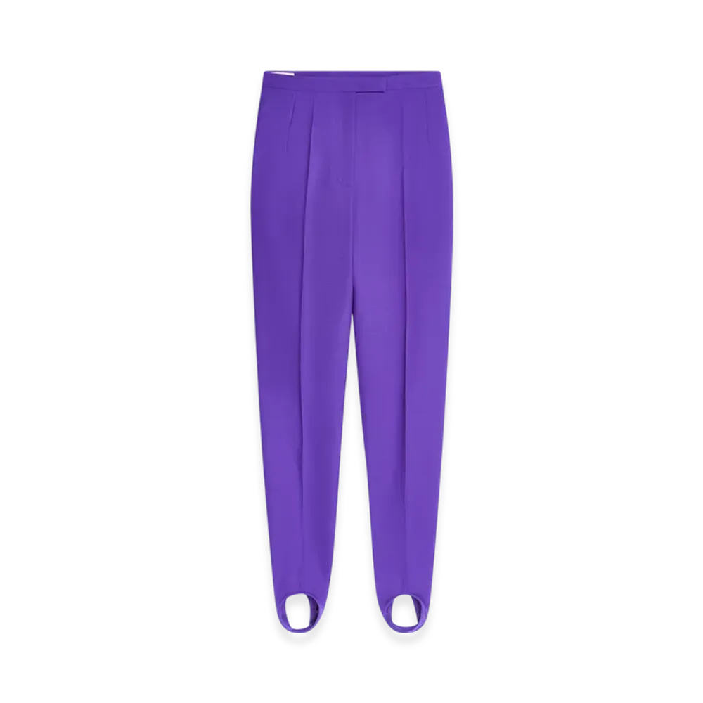 DRIES VAN NOTEN Women's Stirrup Pants "Purple"