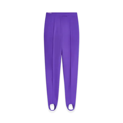 DRIES VAN NOTEN Women's Stirrup Pants "Purple"