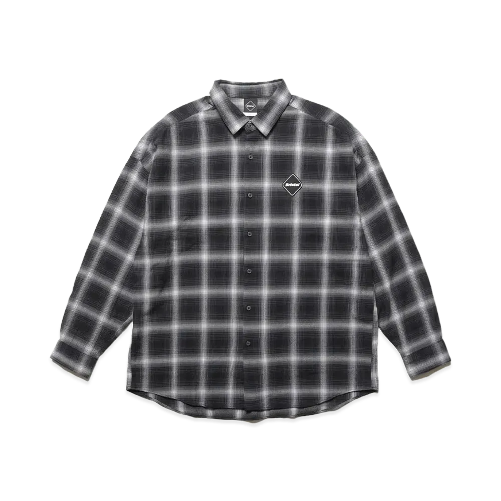 F.C.Real Bristol Big Logo L/S Baggy Shirt "Black"