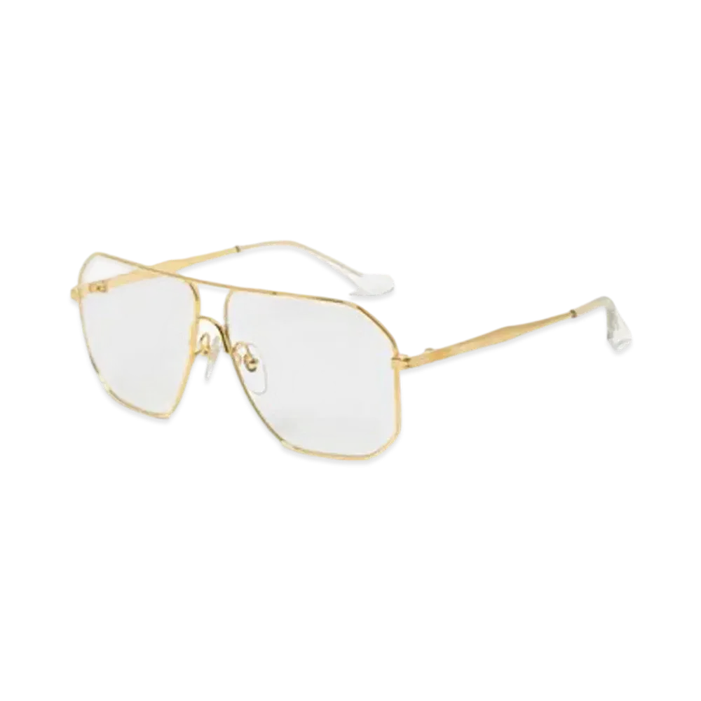 FUMIKA UCHIDA Metal Frame Shooting Sunglasses "Yellowgold"