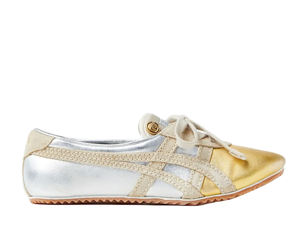 Versace × Onitsuka Tiger Women's Tai-Chi Sakura Metallic Sneaker "Silver/Gold"
