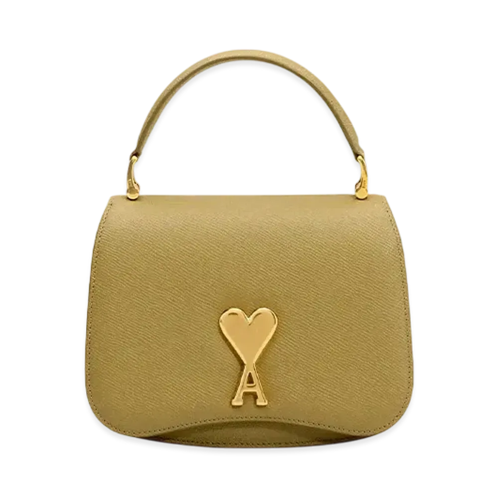 AMI PARIS Paris Paris Top Handle Bag "Havane/LaitonVibre"