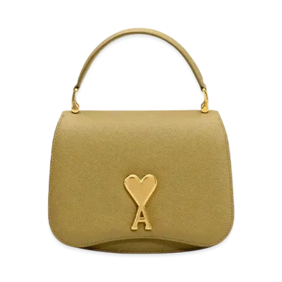 AMI PARIS Paris Paris Top Handle Bag "Havane/LaitonVibre"