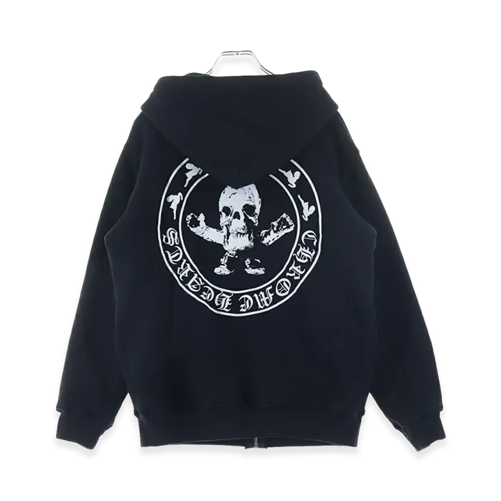 Chrome Hearts Foti Print Thermal Zip Up Hoodie "Black"